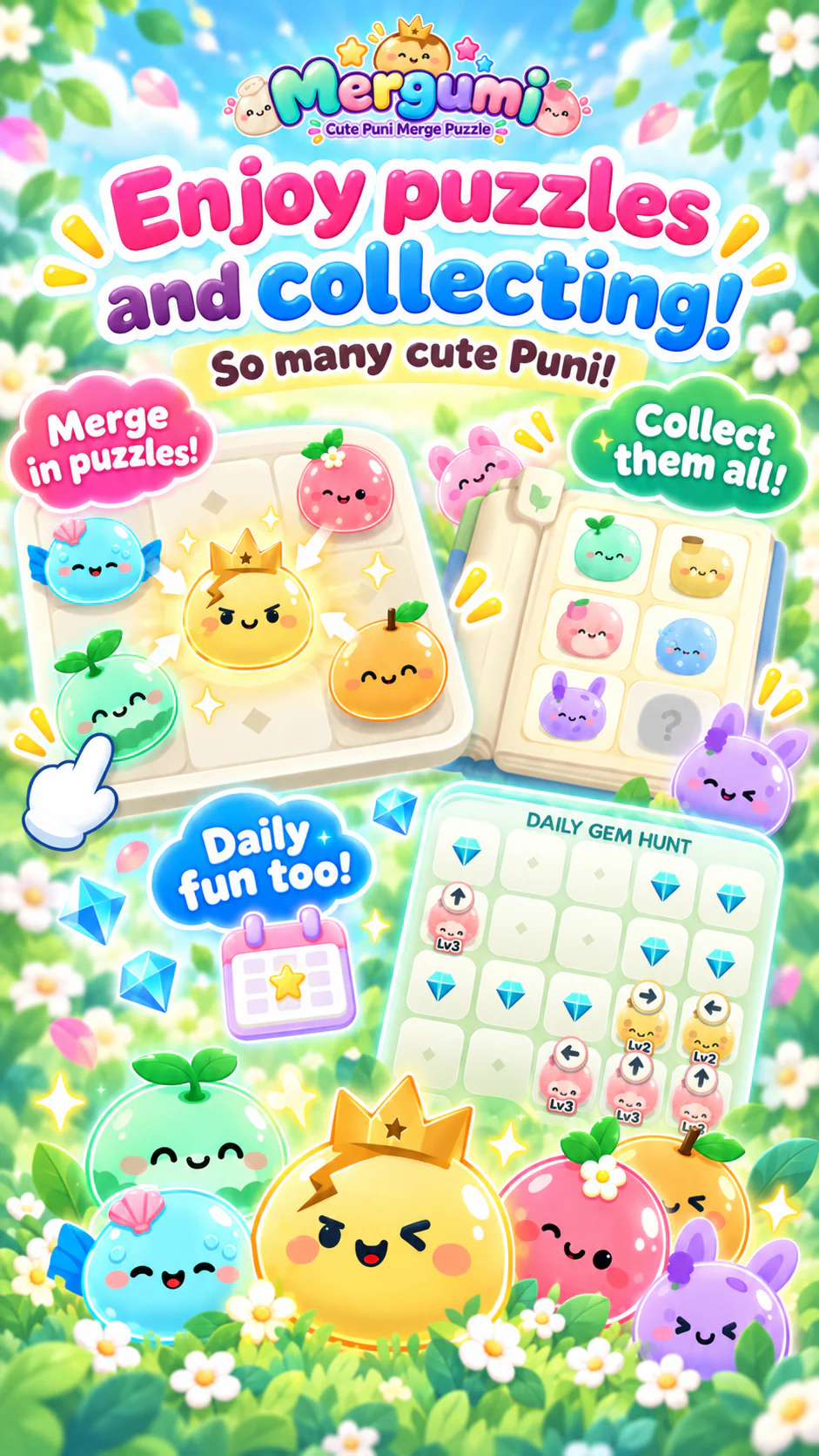 Mergumi puzzle gameplay